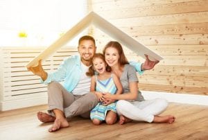 Happy First-time homebuyer family