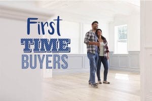 A couple buying their first home