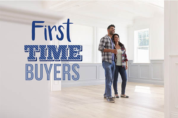A couple buying their first home