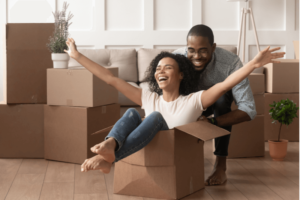 African American Couple New Home